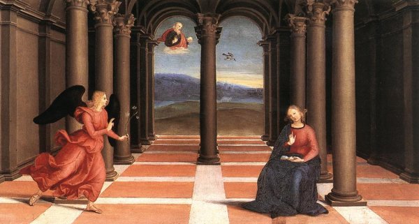 Main Product Photo of The Annunciation Painting by Raphael