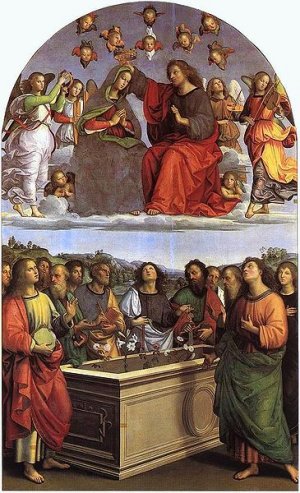 The Crowning of the Virgin by Raphael Oil Painting