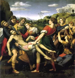 The Entombment Oil painting by Raphael