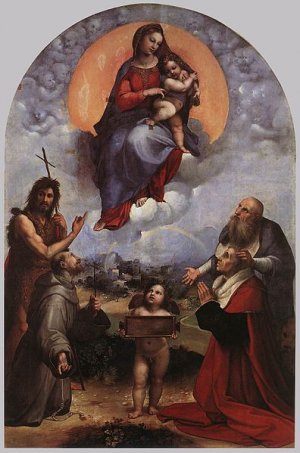 The Madonna of Foligno by Raphael Oil Painting