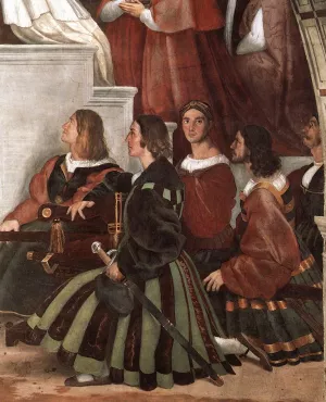 The Mass at Bolsena Detail painting by Raphael