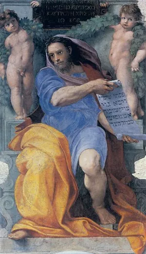 The Prophet Isaiah painting by Raphael