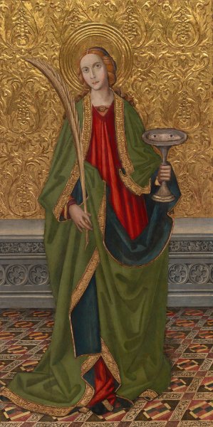 Saint Lucy by Raphael Vergos Oil Painting