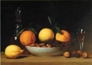 A Desert also known as Still Life with Lemmons and Oranges Oil painting by Raphaelle Peale