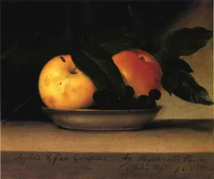 Apples and Fox Grapes by Raphaelle Peale Oil Painting