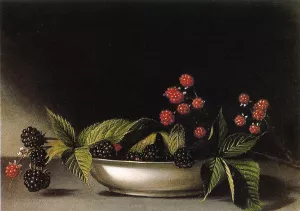 Blackberries by Raphaelle Peale - Oil Painting Reproduction