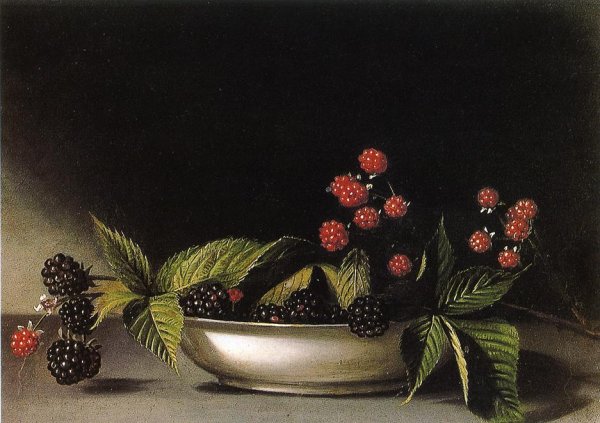 Main Product Photo of Blackberries Painting by Raphaelle Peale