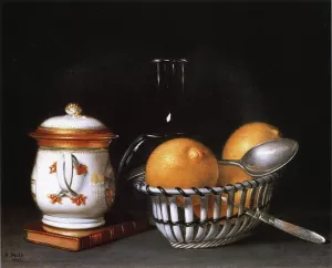Lemons and Sugar by Raphaelle Peale - Oil Painting Reproduction