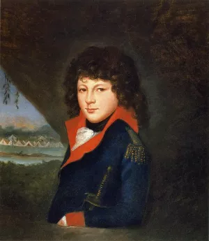 Rubens Peale as Mascot Oil painting by Raphaelle Peale