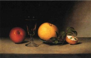 Still Life with Apples, Sherry and Tea Cake