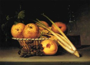 Still Life with Celery and Wind by Raphaelle Peale Oil Painting