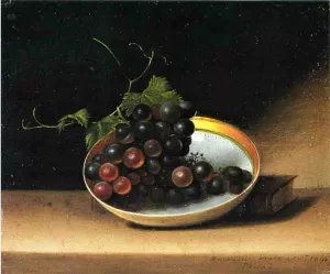 Still Life with Grapes and Dish by Raphaelle Peale Oil Painting
