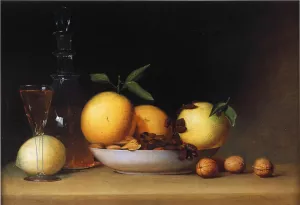 Still Life with Liqueur and Fruit by Raphaelle Peale - Oil Painting Reproduction