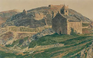 All Saint's Chapel, Sion by Raphy Dalleves Oil Painting