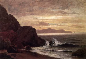 Point Lobos from Fort Point by Raymond Dabb Yelland - Oil Painting Reproduction