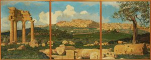 Agrigento Seen from the Temple of Castor and Pollux by Regnault Sarasin Oil Painting