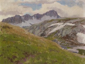 Alp by Regnault Sarasin Oil Painting