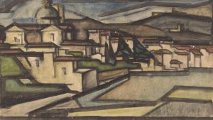 Gezicht op een Italiaanse stad by Reijer Stolk Oil Painting