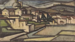 Gezicht op een Italiaanse stad by Reijer Stolk Oil Painting