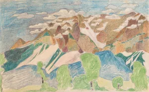 Mountain Landscape by Reijer Stolk Oil Painting