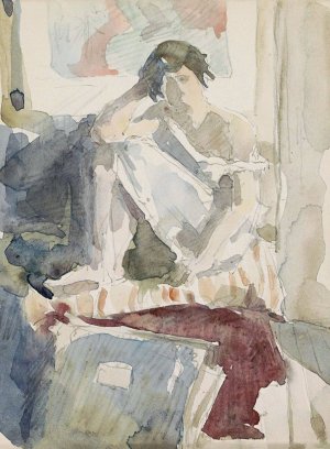 Seated Woman in an Interior by Reijer Stolk Oil Painting