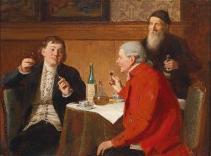 Ein guter Tropfen by Reinhard Sebastian Zimmermann Oil Painting