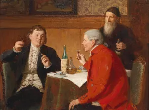 Ein guter Tropfen by Reinhard Sebastian Zimmermann Oil Painting