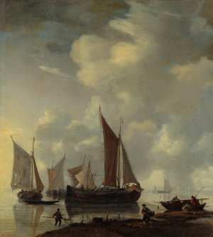 Coast Scene by Reinier Nooms Oil Painting