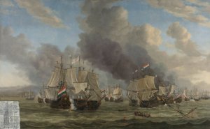The Battle of Livorno by Reinier Nooms Oil Painting
