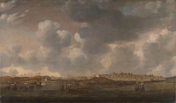 Main Product Photo of View of Salee, Morocco  Painting by Reinier Nooms
