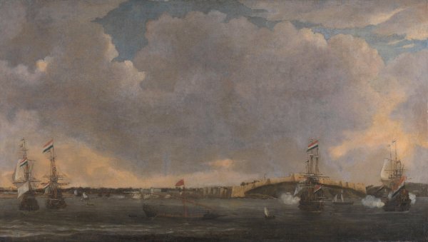 Main Product Photo of View of Tripoli  Painting by Reinier Nooms