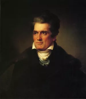 John C. Calhoun by Rembrandt Peale - Oil Painting Reproduction