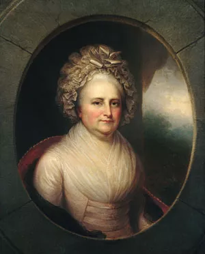 Martha Washington painting by Rembrandt Peale