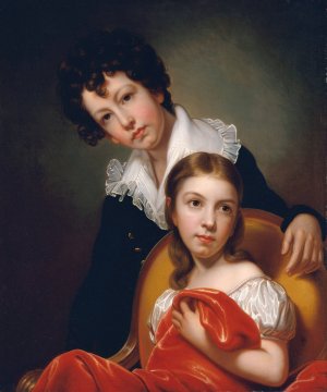 Michael Angelo and Emma Clara Peale by Rembrandt Peale Oil Painting