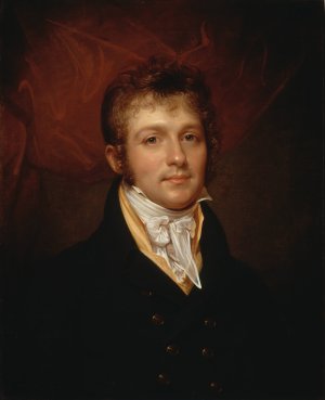 Portrait of Edward Shippen Burd Of Philadelphia by Rembrandt Peale Oil Painting