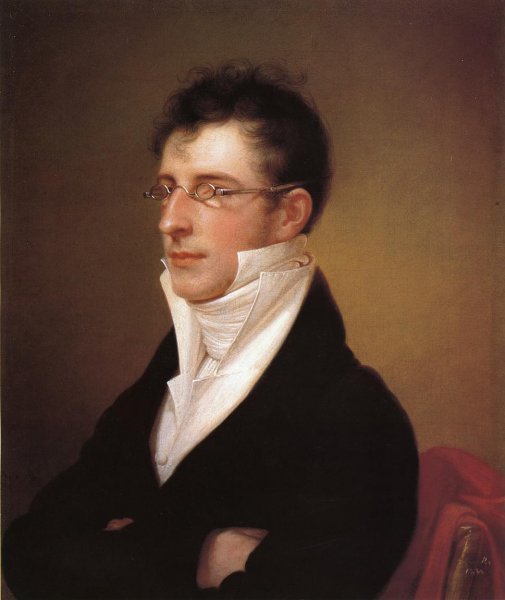 Rubens Peale by Rembrandt Peale - Hand-Painted Oil Painting Reproduction