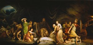 The Court of Death by Rembrandt Peale Oil Painting