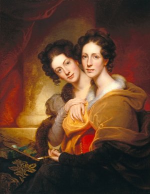 The Sisters Oil painting by Rembrandt Peale