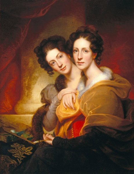 The Sisters  by Rembrandt Peale - Hand-Painted Oil Painting Reproduction