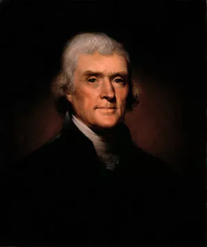 Thomas Jefferson by Rembrandt Peale Oil Painting