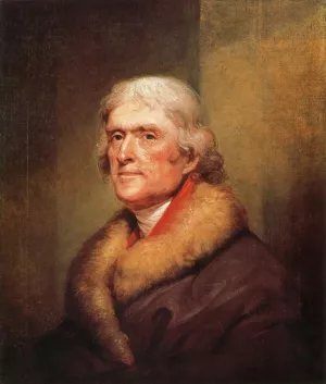 Thomas Jefferson painting by Rembrandt Peale