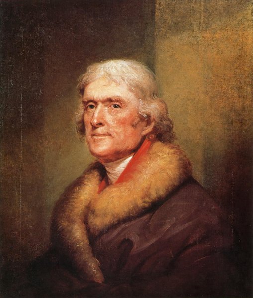 Main Product Photo of Thomas Jefferson Painting by Rembrandt Peale