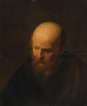 Head Of An Old Man by Rembrandt Van Rijn (Follower) Oil Painting