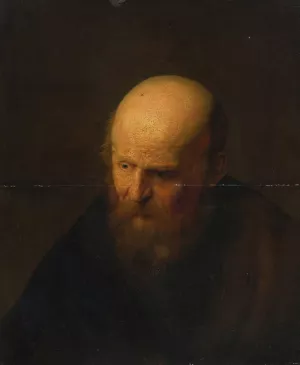 Head Of An Old Man by Rembrandt Van Rijn (Follower) Oil Painting