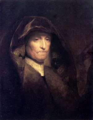 A Bust of an Old Woman (also known as The Artist's Mother) painting by Rembrandt Van Rijn