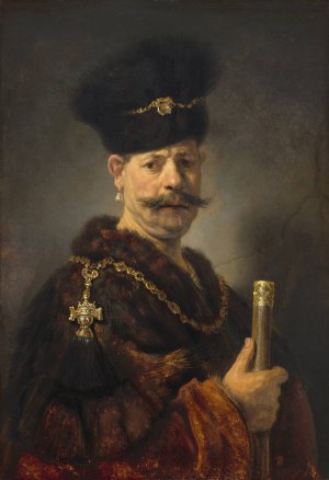 A Polish Nobleman by Rembrandt Van Rijn Oil Painting