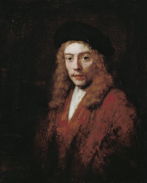 A Young man, perhaps the Artist's Son Titus by Rembrandt Van Rijn Oil Painting