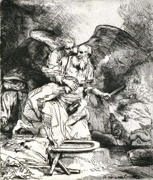 Abraham's Sacrifice by Rembrandt Van Rijn Oil Painting