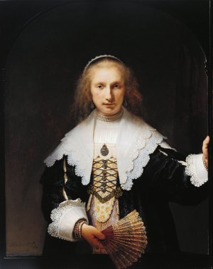Agatha Bas by Rembrandt Van Rijn Oil Painting