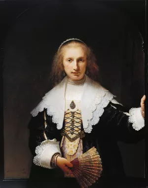 Agatha Bas by Rembrandt Van Rijn Oil Painting